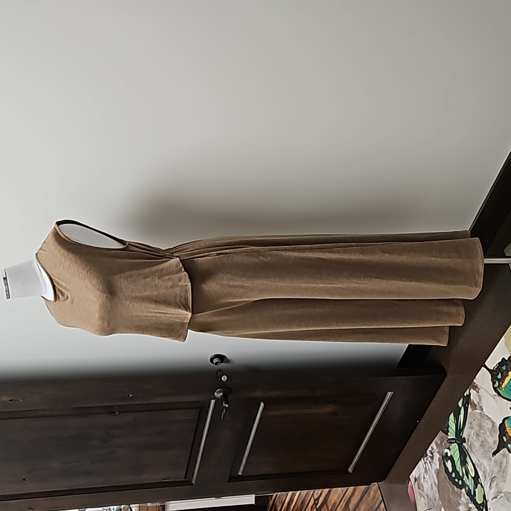 Bucket List Open Front Wide Leg Jumpsuit - image 1